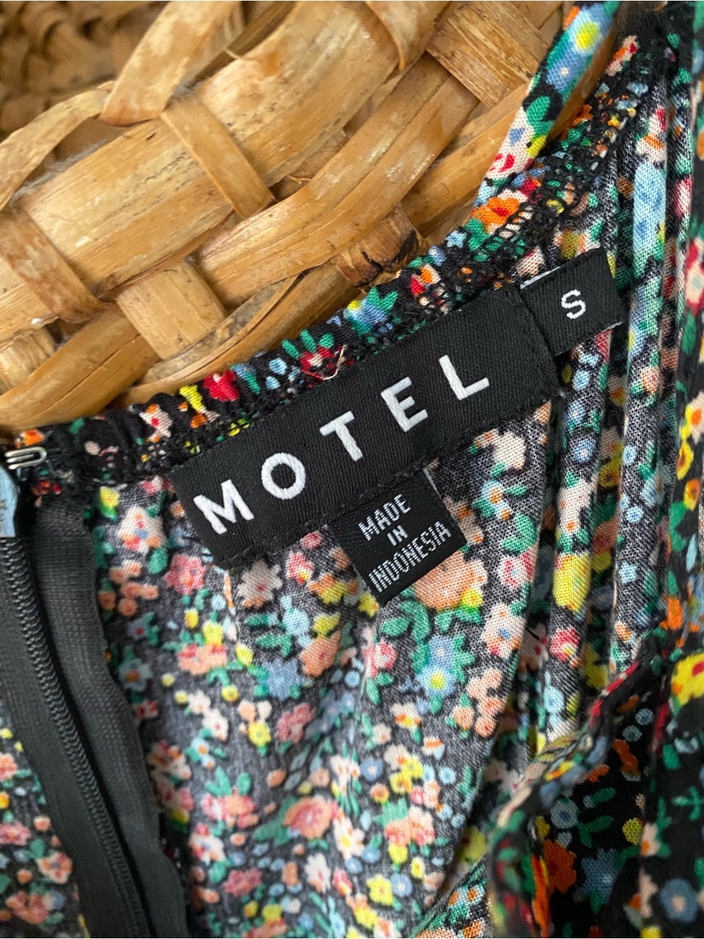 Motel Rocks Black Floral Tie-Shoulder Maxi Slip Dress - Picture 8 of 8